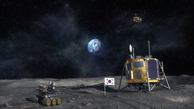 한국형 달 탐사선의 모습. 우리나라는 2020년경 달 궤도선과 달 착륙선을 잇달아 발사할 예정이다. 무게는 각각 550kg 정도. 달 착륙선에는 달 표면을 누빌 무인로봇(로버)도 실린다. 이에 앞서 2017년에는 시험용 달 궤도선을 미국 발사체에 실어 달에 보낼 예정이다. 한국항공우주연구원 제공 - 한국항공우주연구원 제공 제공